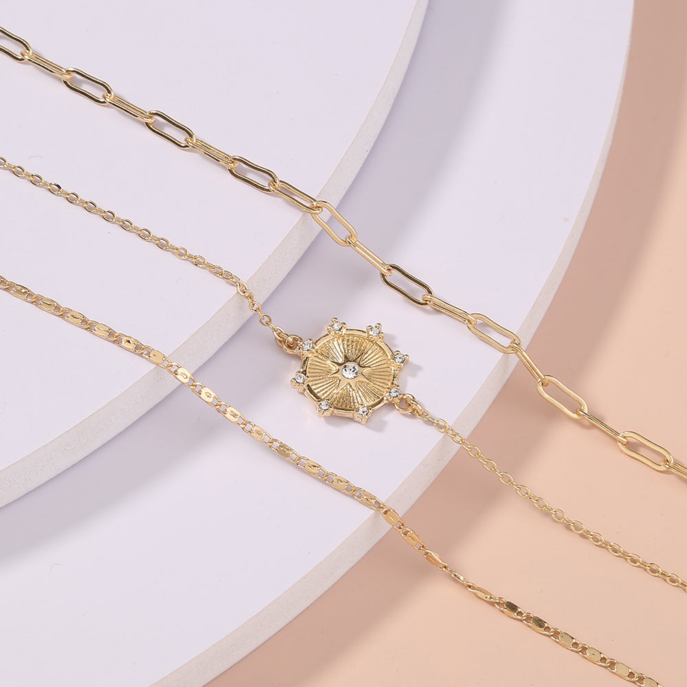 Star Pendant Multi Layer Bracelet Bundle
