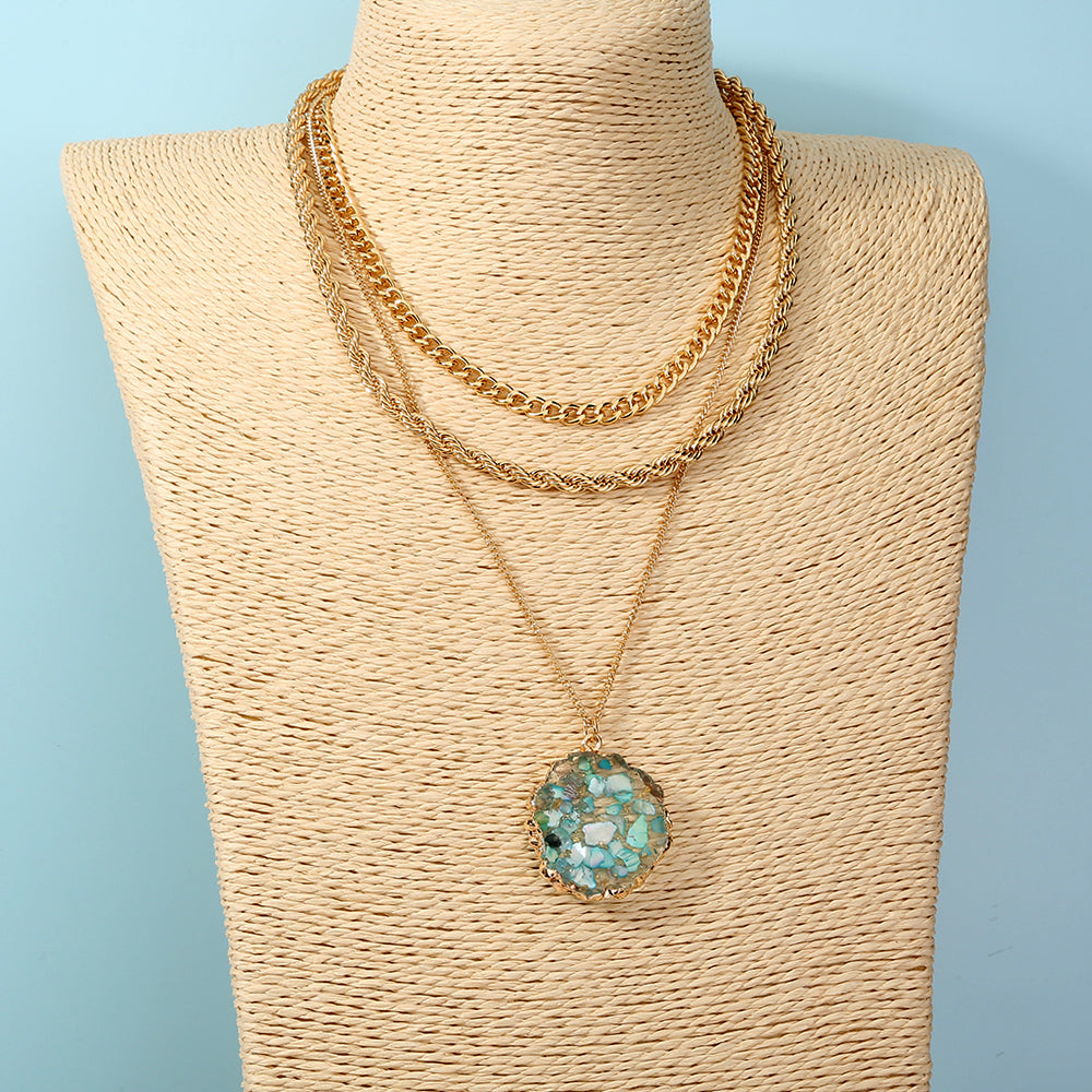 Gemstone Layered Necklace