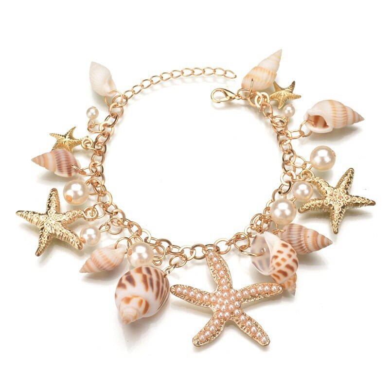 Mermaid's Shell Charm Bracelet