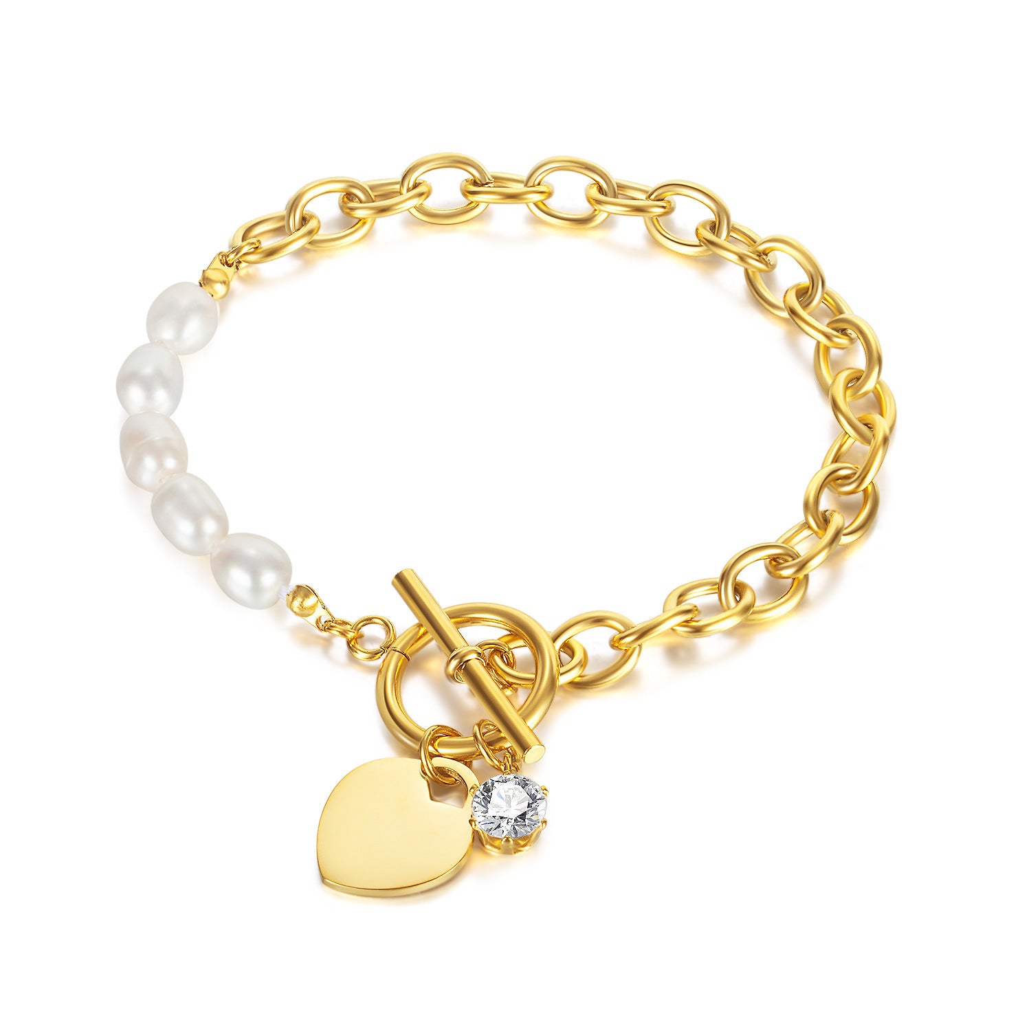 Pearl OT Chain Bracelet