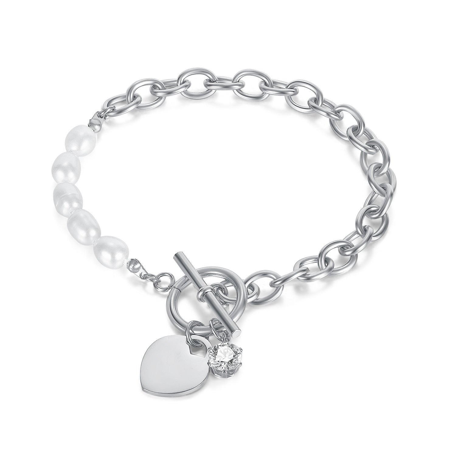 Pearl OT Chain Bracelet