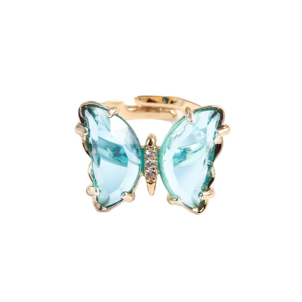 Transparent Butterfly Ring