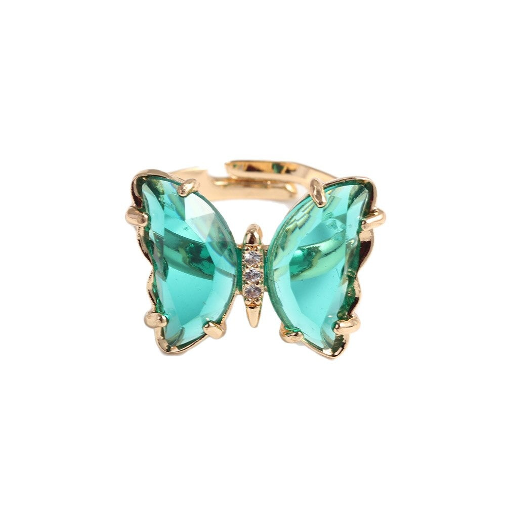 Transparent Butterfly Ring