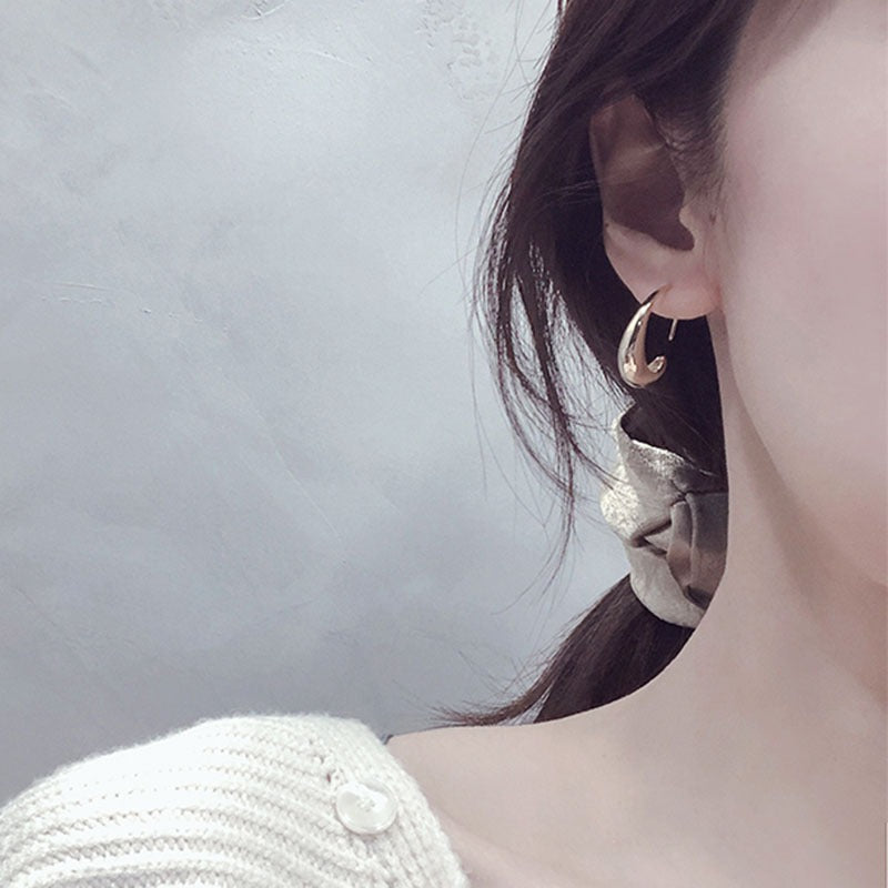 Drop Hoop Earrings