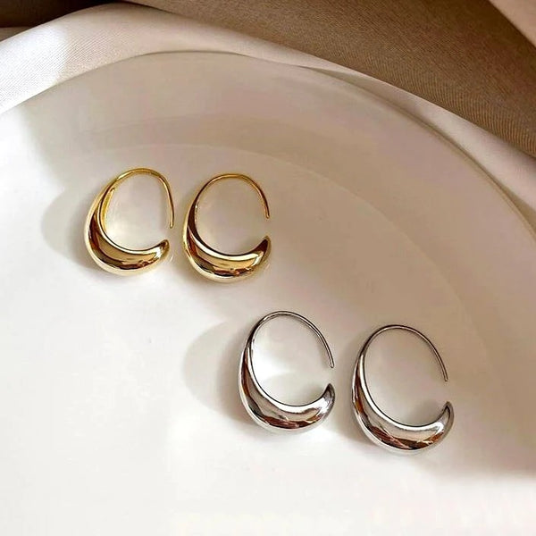 Drop Hoop Earrings