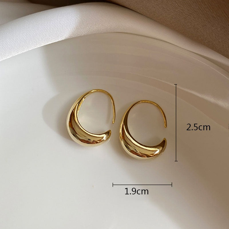 Drop Hoop Earrings