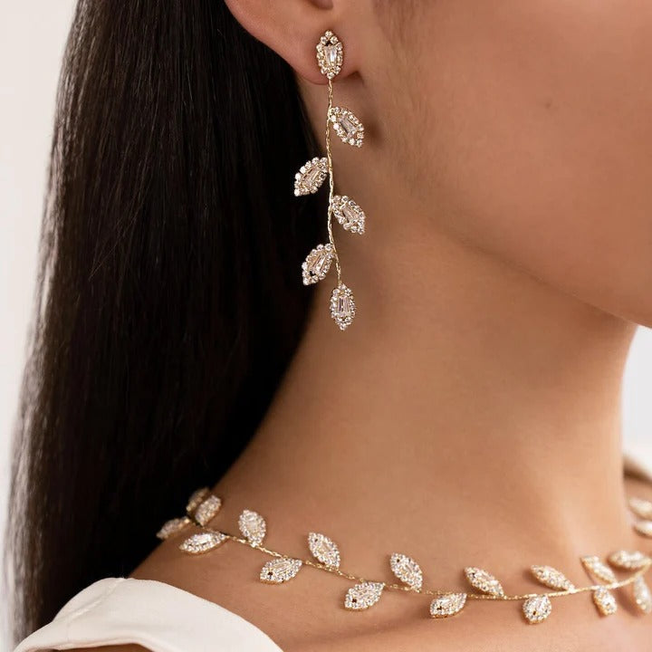 Crystal Vine Earrings