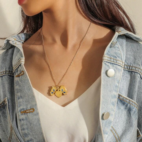 Butterfly Heart Necklace