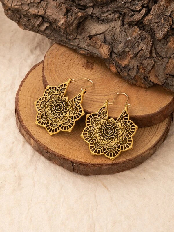 Lotus Mandala Earrings