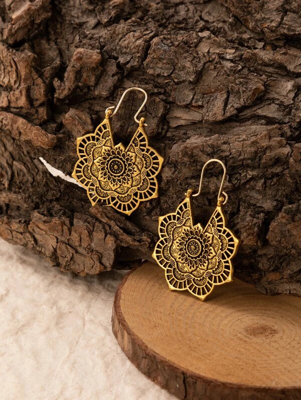 Lotus Mandala Earrings