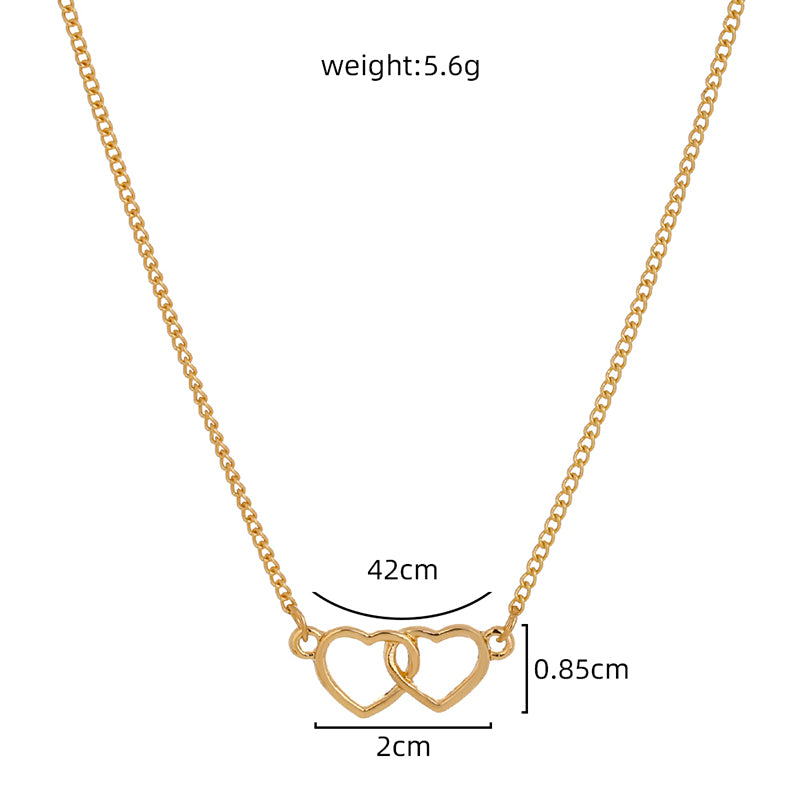 Double Heart Necklace
