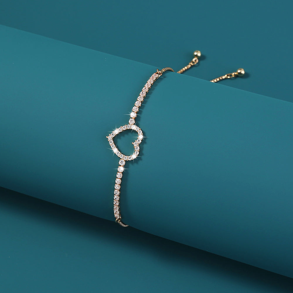 Diamond Heart Bracelet