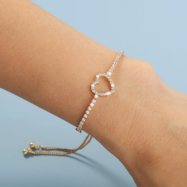 Diamond Heart Bracelet