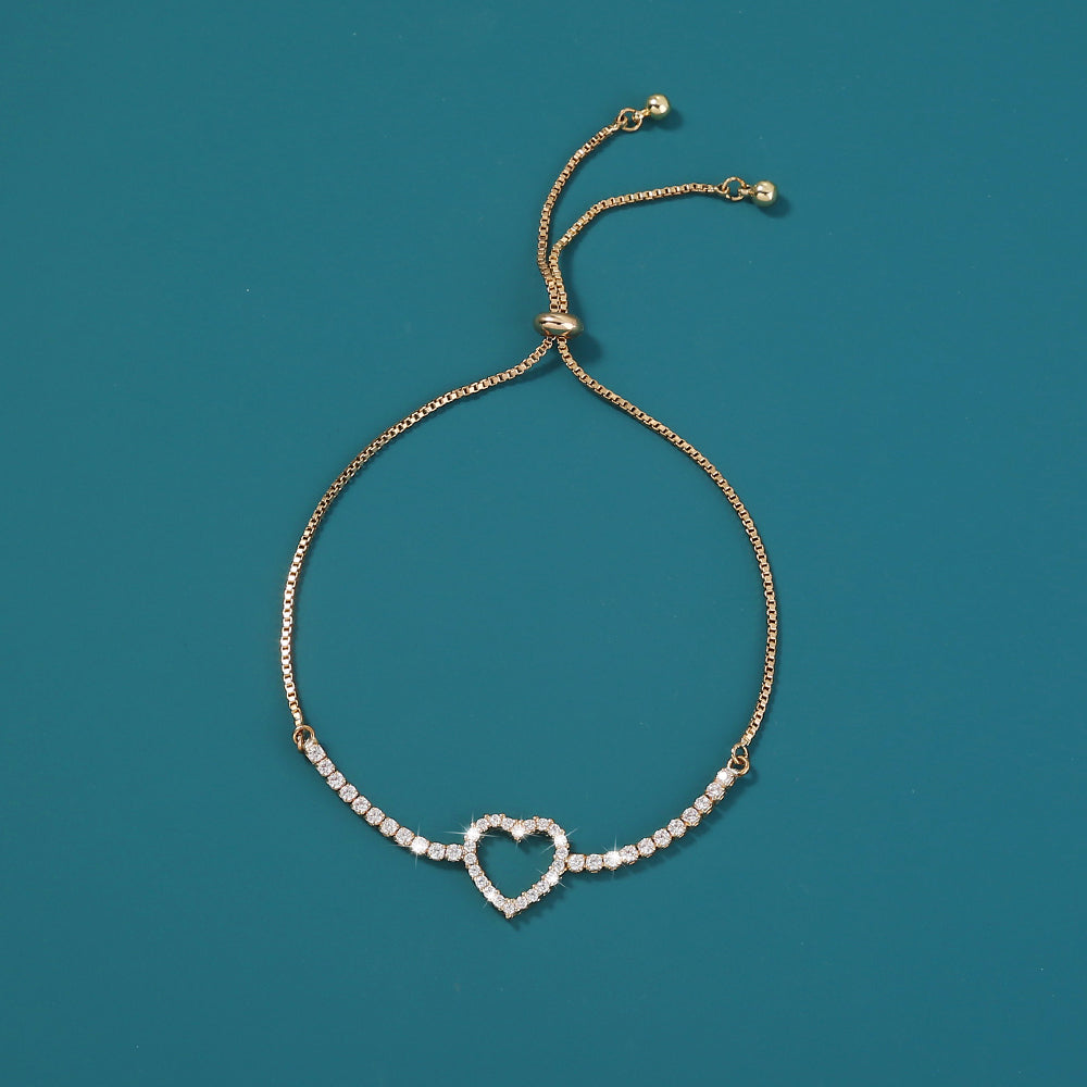 Diamond Heart Bracelet