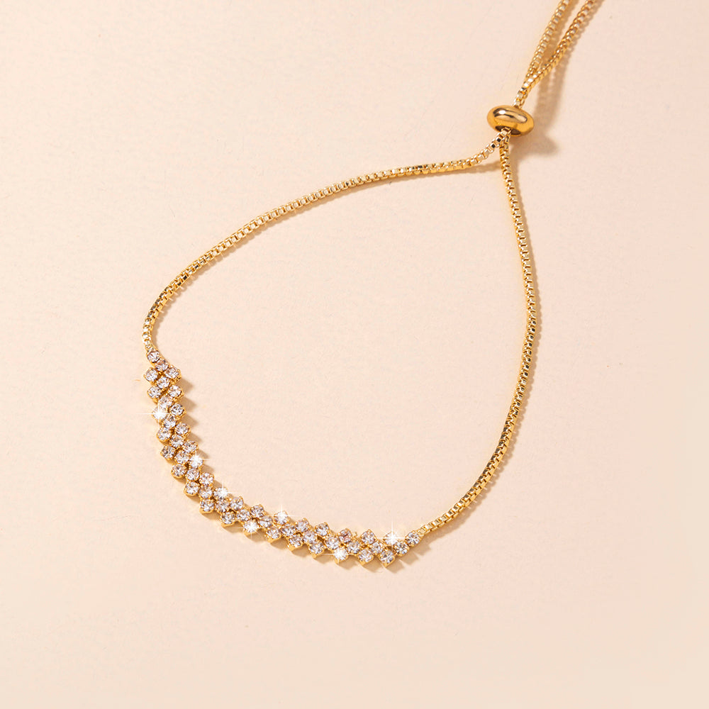 Beautiful Gold & Crystal Bracelet
