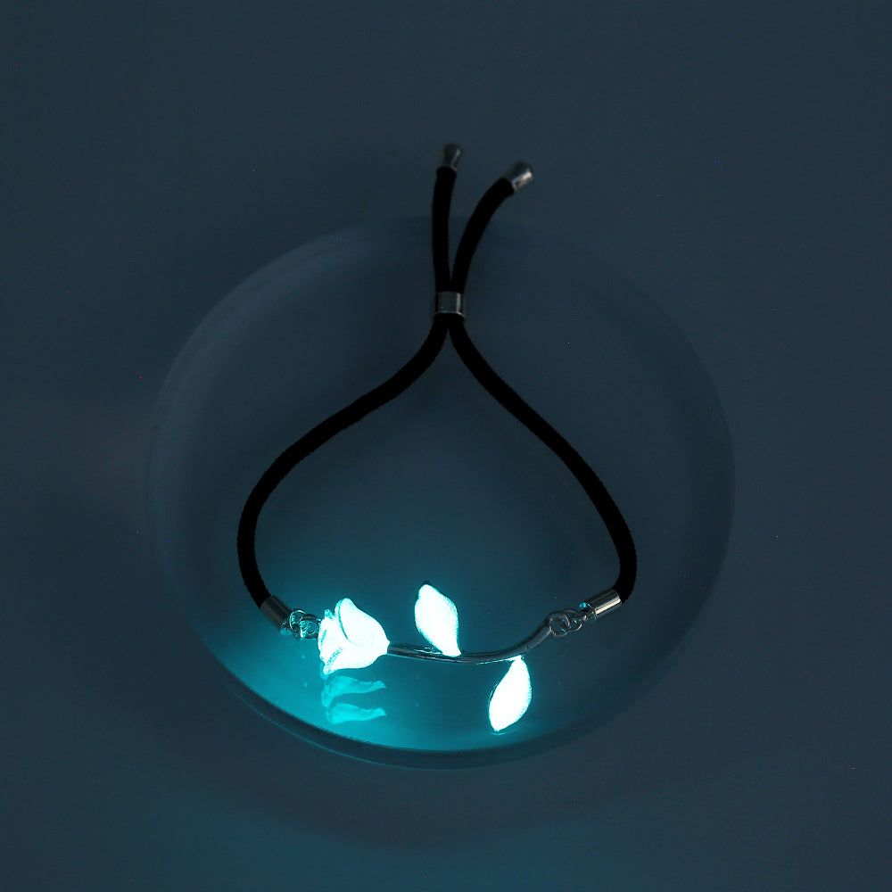 Luminous Glow In The Dark Rose Bracelet