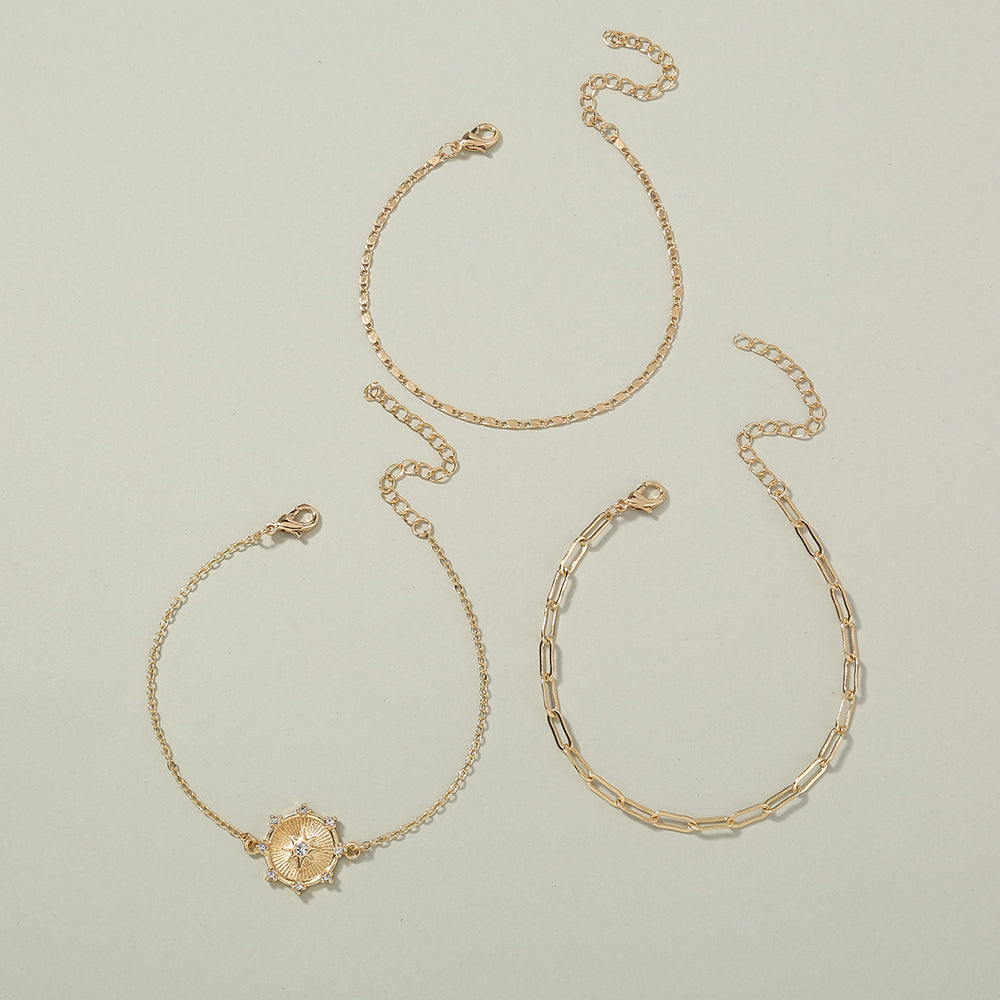 Star Pendant Multi Layer Bracelet Bundle