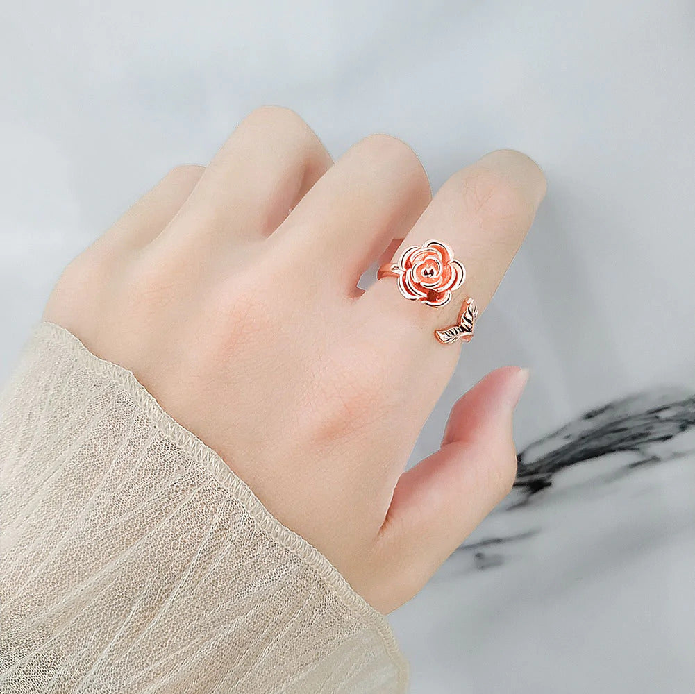Beautiful Rose Anxiety Ring