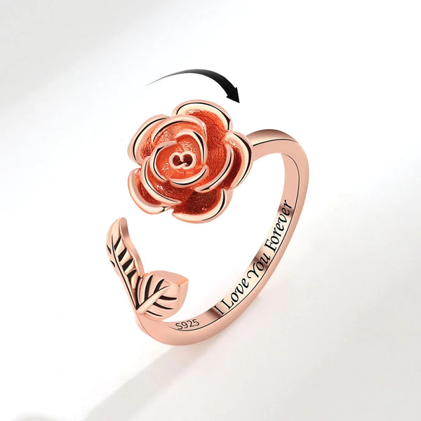 Beautiful Rose Anxiety Ring