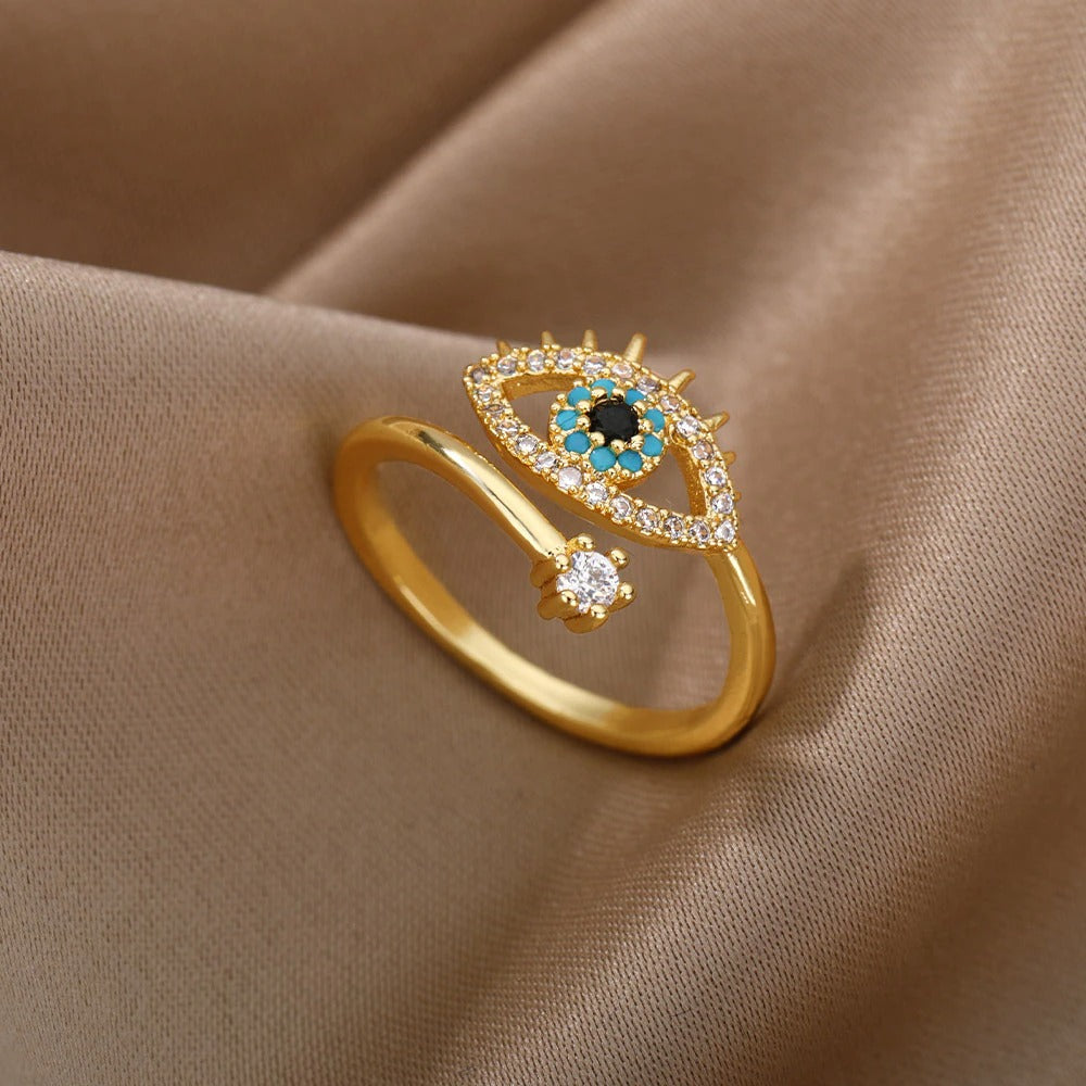 Evil Eye Ring Gold