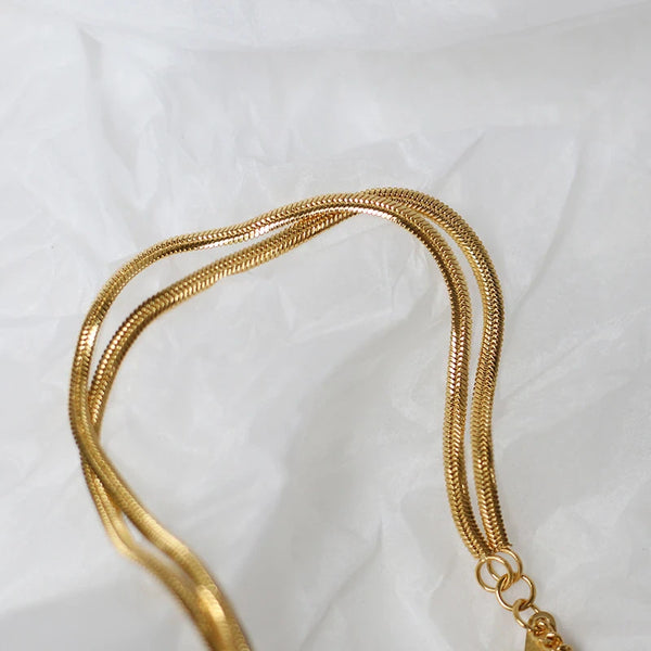 Minimalist Snake Texture Bracelet