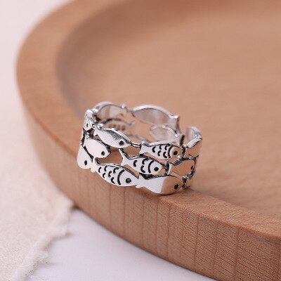 Fish Layered Wrap Ring