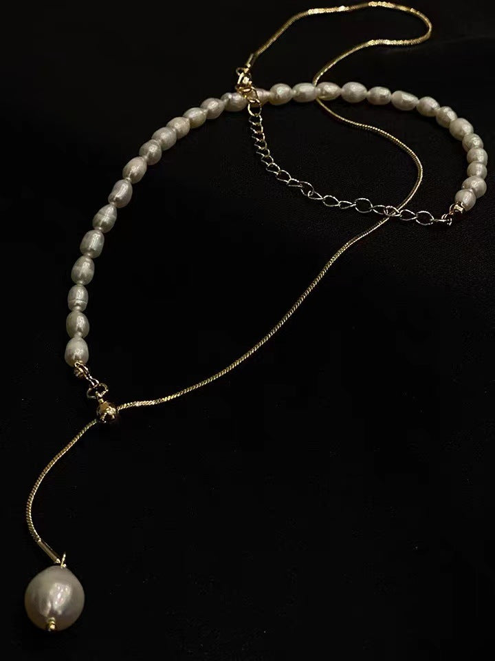 Dainty Pearl Drop Necklace