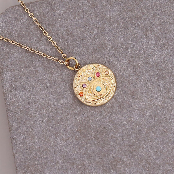 Opal Evil Eye Necklace