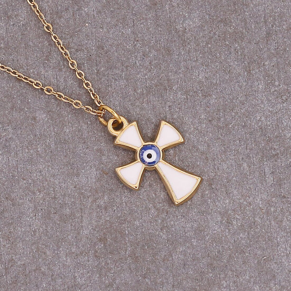 Sapphire Cross Necklace