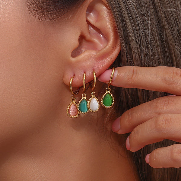 Beautiful Opal Drop Earrings