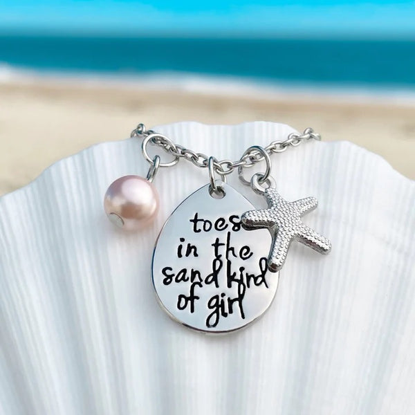 "Toes In The Sand" Bangle Necklace