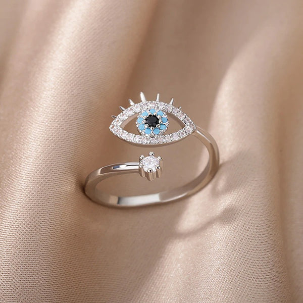 Evil Eye Ring Silver