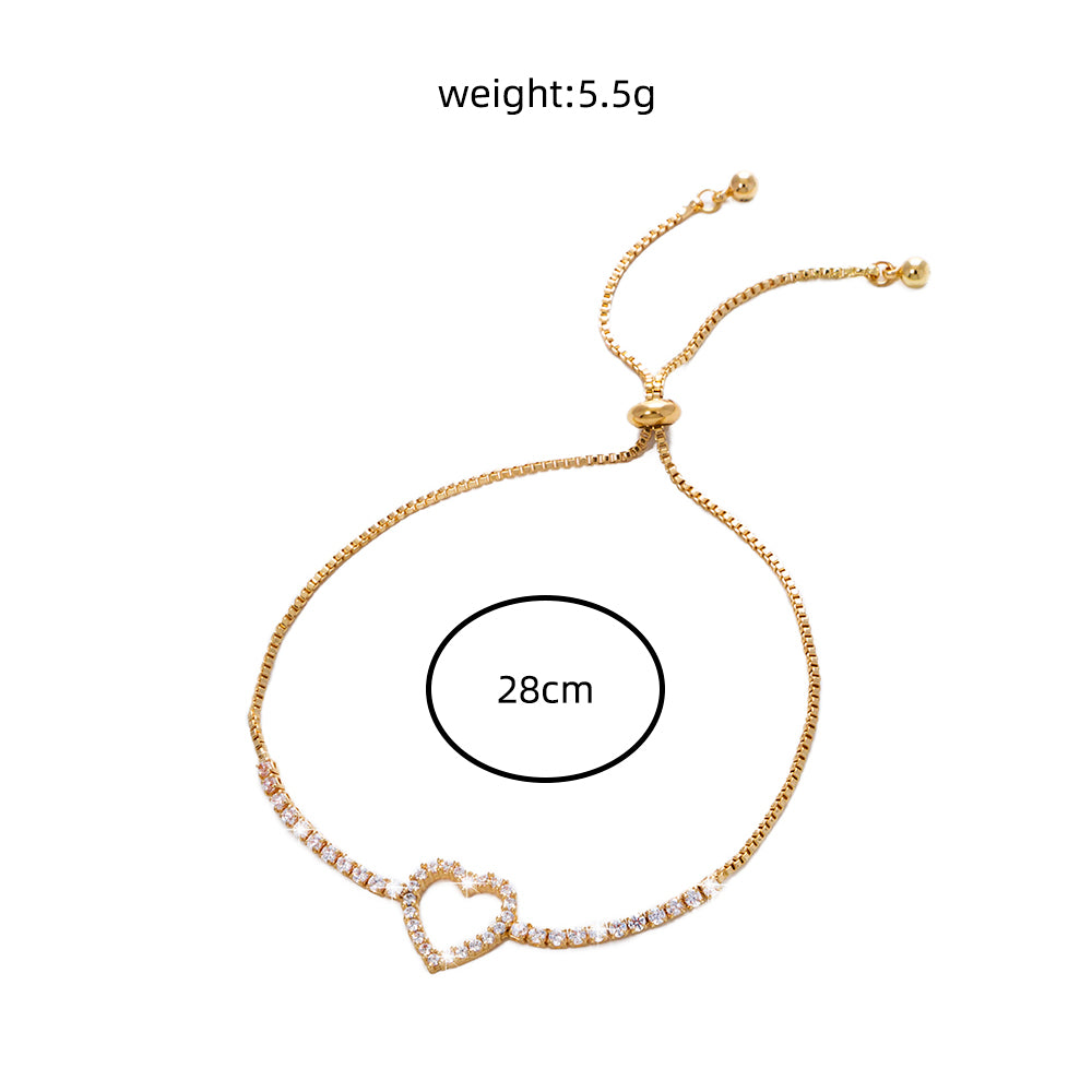 Diamond Heart Bracelet