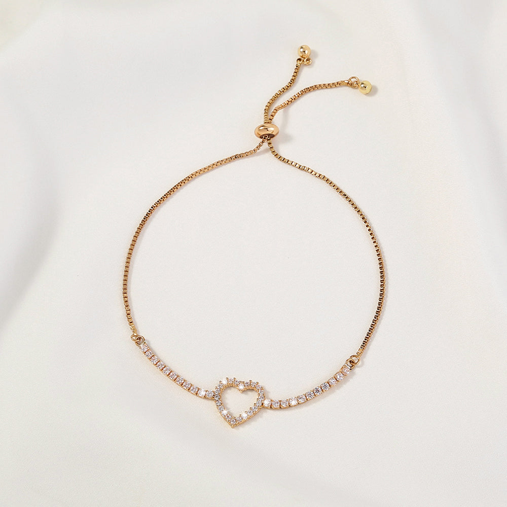 Diamond Heart Bracelet