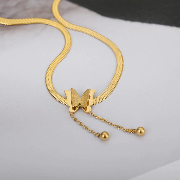 Golden Butterfly Necklace